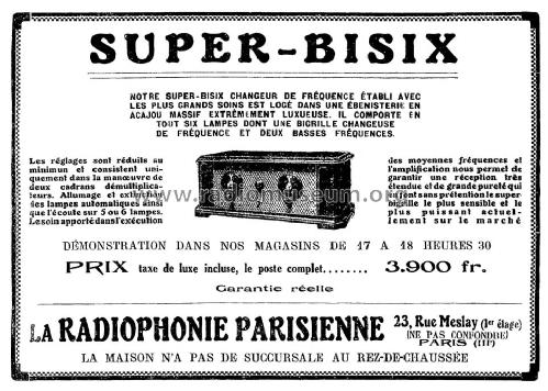 Le Super Bisix ; La Radiophonie (ID = 2485980) Radio