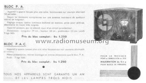 PAC; La Radiophonie (ID = 2003761) Radio