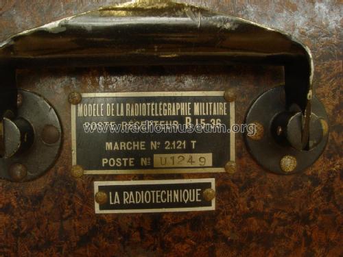 Récepteur R15-36 ; La Radiotechnique RT (ID = 2031567) Mil Re