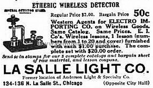 Etheric Wireless Detector Mineral Detector Stand; La Salle Light (ID = 1066757) Bauteil