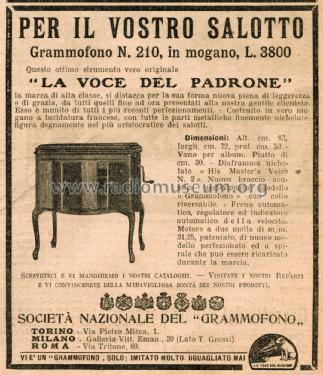 Grammofono 210; La Voce del Padrone; (ID = 2612684) TalkingM