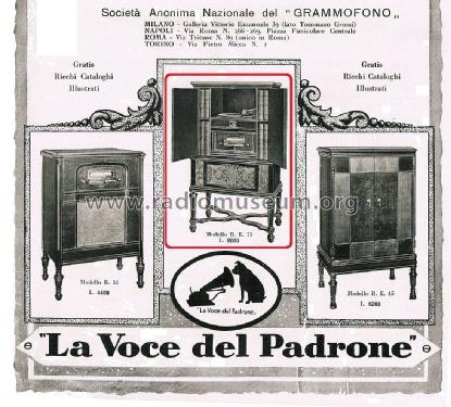 Radiofonografo R. E. 75; La Voce del Padrone; (ID = 2794521) Radio