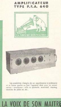 Amplificateur PFA640; Pathé-Marconi, Les (ID = 700933) Ampl/Mixer