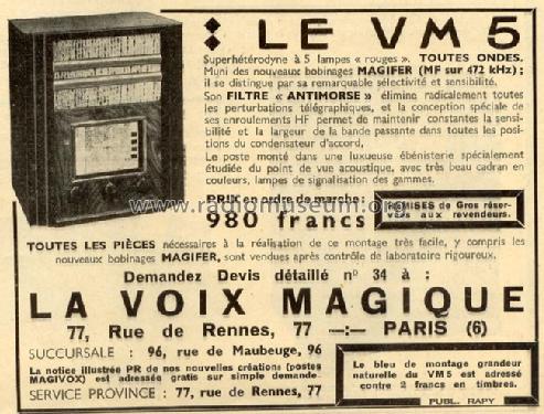 VM5; Magivox, La Voix (ID = 458877) Radio