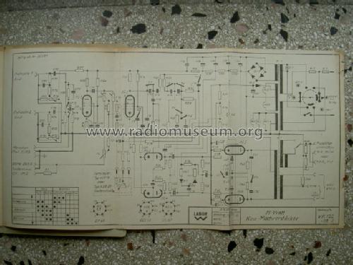 Labor W, 15-Watt-Kinoverstärker VK152; Sennheiser (ID = 965922) Verst/Mix