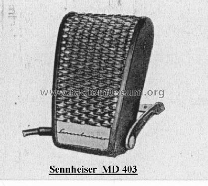 Labor W, MD403; Sennheiser (ID = 55172) Microphone/PU