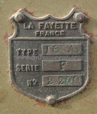 16A; Lafayette-France La (ID = 2265339) Radio