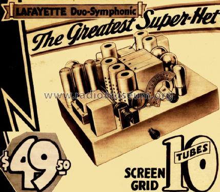 102, 10 Tube Duo-Symphonic ; Lafayette Radio & TV (ID = 671550) Radio