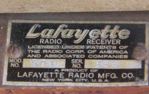 501; Lafayette Radio & TV (ID = 1593990) Radio