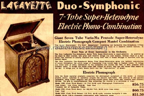 7PH Duo-Symphonic ; Lafayette Radio & TV (ID = 671428) Radio