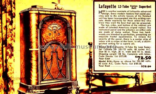 B-55 De Luxe, Custom Built; Lafayette Radio & TV (ID = 654387) Radio