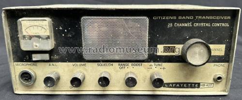 CB Transceiver HB-400; Lafayette Radio & TV (ID = 2986142) Citizen