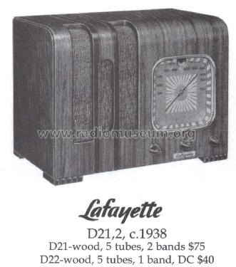 D-22 ; Lafayette Radio & TV (ID = 1436511) Radio