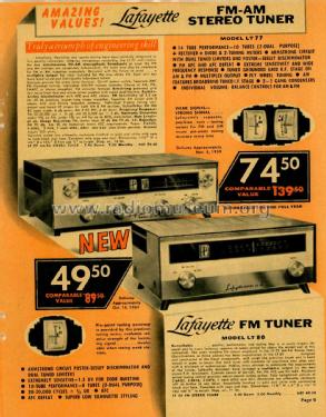 FM Tuner LT-80; Lafayette Radio & TV (ID = 3039754) Radio