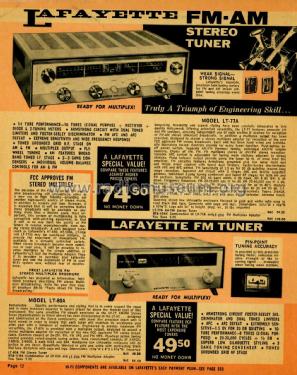 FM Tuner LT-80A Radio Lafayette Radio & TV Corp; New York NY, build ...