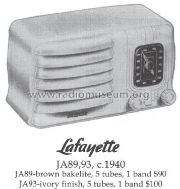 JA-93 ; Lafayette Radio & TV (ID = 1439573) Radio