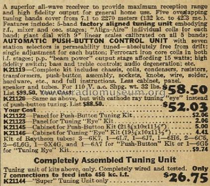 K-21119 ; Lafayette Radio & TV (ID = 719306) Kit