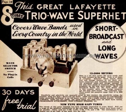 M-44 Trio-Wave ; Lafayette Radio & TV (ID = 700707) Radio