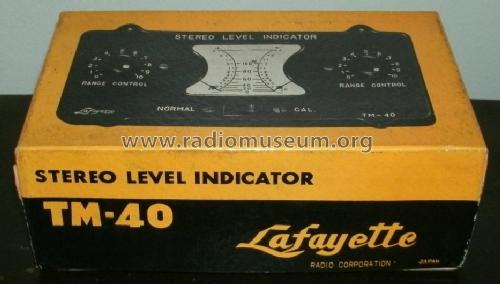 Stereo Level Indicator TM-40; Lafayette Radio & TV (ID = 1746722) Equipment