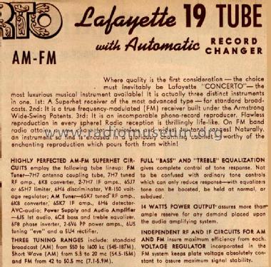 TC-297 Sussex ; Lafayette Radio & TV (ID = 699157) Radio