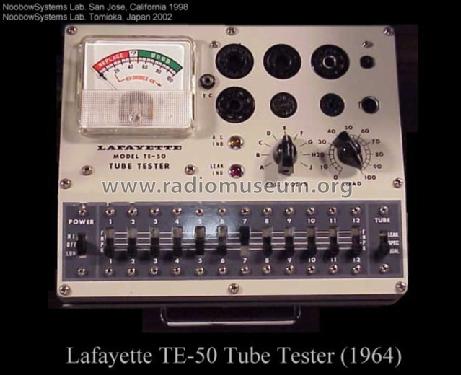 Tube Tester Stock No. 99-5063 TE-50A; Lafayette Radio & TV (ID = 1563617) Equipment