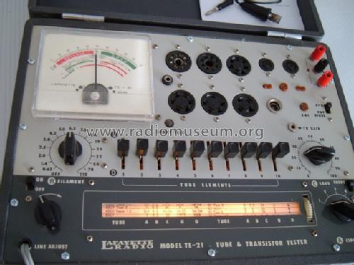 Tube & Transistor Tester TE-21; Lafayette Radio & TV (ID = 1062432) Equipment