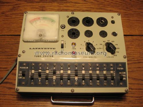 Tube Tester Stock No. 99-5063 TE-50A Equipment Lafayette Radio & TV ...