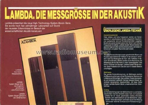 Minarett 1; Lambda Akustik; (ID = 853525) Speaker-P