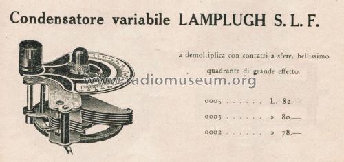 Variable Capacitor SLF; Lamplugh Ltd., S.A.; (ID = 2695109) Radio part