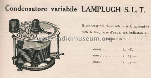 Variable Capacitor SLT; Lamplugh Ltd., S.A.; (ID = 2695104) Radio part