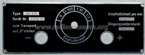 Multiflex-Galvanometer MG 1A; Lange, Dr. Bruno (ID = 2217845) Equipment