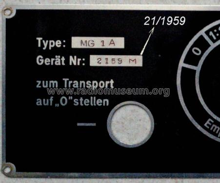 Multiflex-Galvanometer MG 1A; Lange, Dr. Bruno (ID = 2222029) Equipment