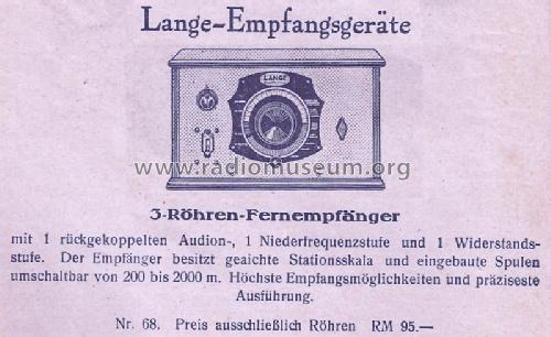 L26; Lange GmbH, Johannes (ID = 1621198) Radio