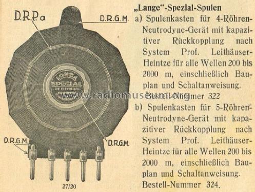 Special ; Lange GmbH, Johannes (ID = 1667480) Radio part