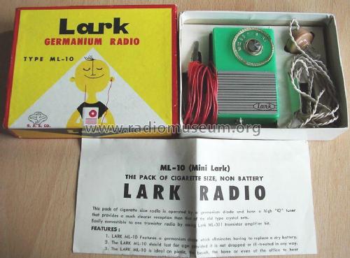 Lark Germanium Radio ML-10; DDK D.D.K. Co. Ltd.; (ID = 2013817) Detektor