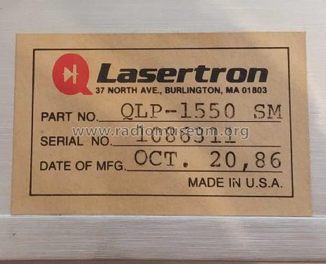 Optical Pulse Generator Plug-In QLP Series; Lasertron; (ID = 2962612) Equipment