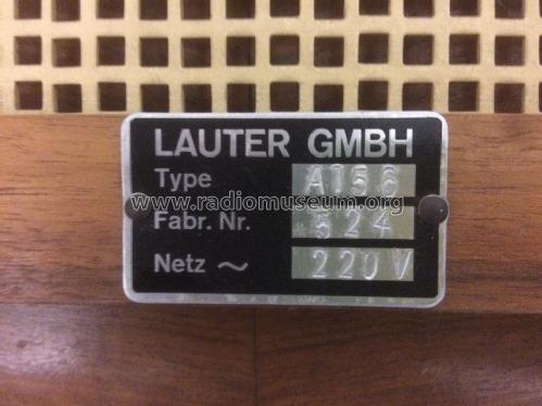 A156; Lauter GmbH; wo? (ID = 2431886) Radio