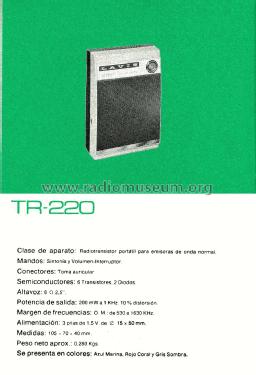 TR-220 ; Lavis S.A., Labelson (ID = 3041645) Radio