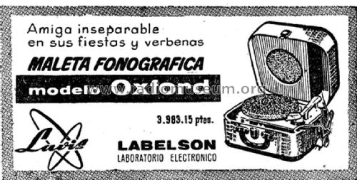 Oxford Maleta Fonográfica ; Lavis S.A., Labelson (ID = 2938252) R-Player