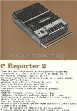 Reporter 2; Lavis S.A., Labelson (ID = 2315364) Sonido-V