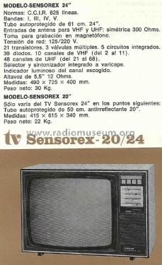 Sensorex 20 ; Lavis S.A., Labelson (ID = 3106418) Television