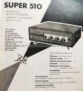 Super 510; Lavis S.A., Labelson (ID = 2506808) Ampl/Mixer