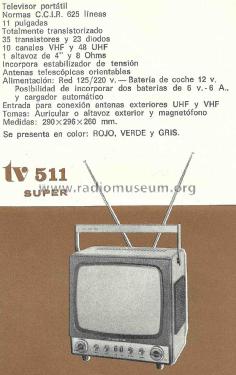 Super TV-511; Lavis S.A., Labelson (ID = 3106320) Television