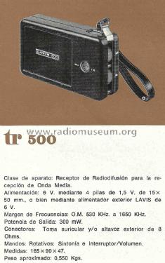 T-500 ; Lavis S.A., Labelson (ID = 3106604) Radio