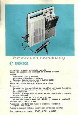 MG-1002 ET-85A; Lavis S.A., Labelson (ID = 1769728) R-Player