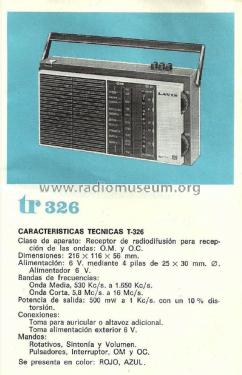 TR-326 AM; Lavis S.A., Labelson (ID = 1769738) Radio