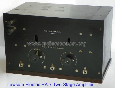 Two-Stage Audio Amplifier Type RA-7; Lawsam Electric (ID = 1487979) Verst/Mix