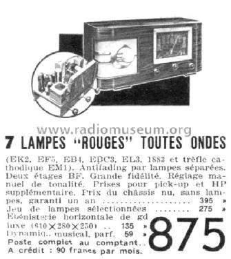 Inconnu - Unknown 1 7 lampes; Printemps grands (ID = 1670874) Radio