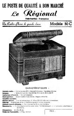 Radio-Phono 50C Ch= 50S; Le Régional; Neuilly (ID = 2068791) Radio