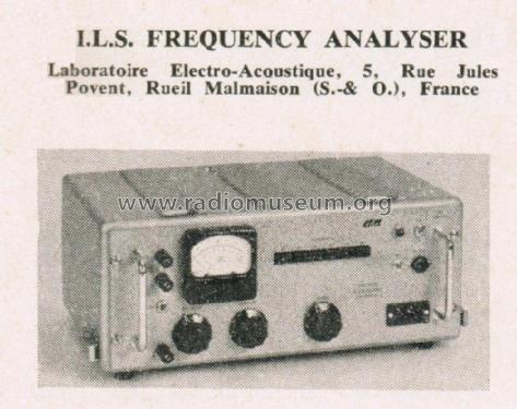 ILS Frequency Analizer F.A.H. 50; LEA L.E.A., (ID = 2650219) Equipment